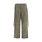 Bicolor Cotton Cargo Pants