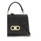 Black Calf Leather Bos Taurus Handbag