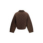 Brown Recycled Polyamide Full-Length Jacket