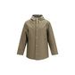 Bicolor Polyester Full-Length Jacket