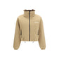 Beige Goose Down Full-Length Jacket