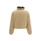 Beige Goose Down Full-Length Jacket