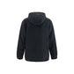 Black Polyester Full-Length Jacket