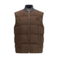 Brown Cotton Sleeveless Jacket