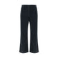 Black Cotton Casual Pants