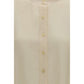 Beige Silk Dress Shirt