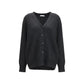 Gray Cashmere Cardigan