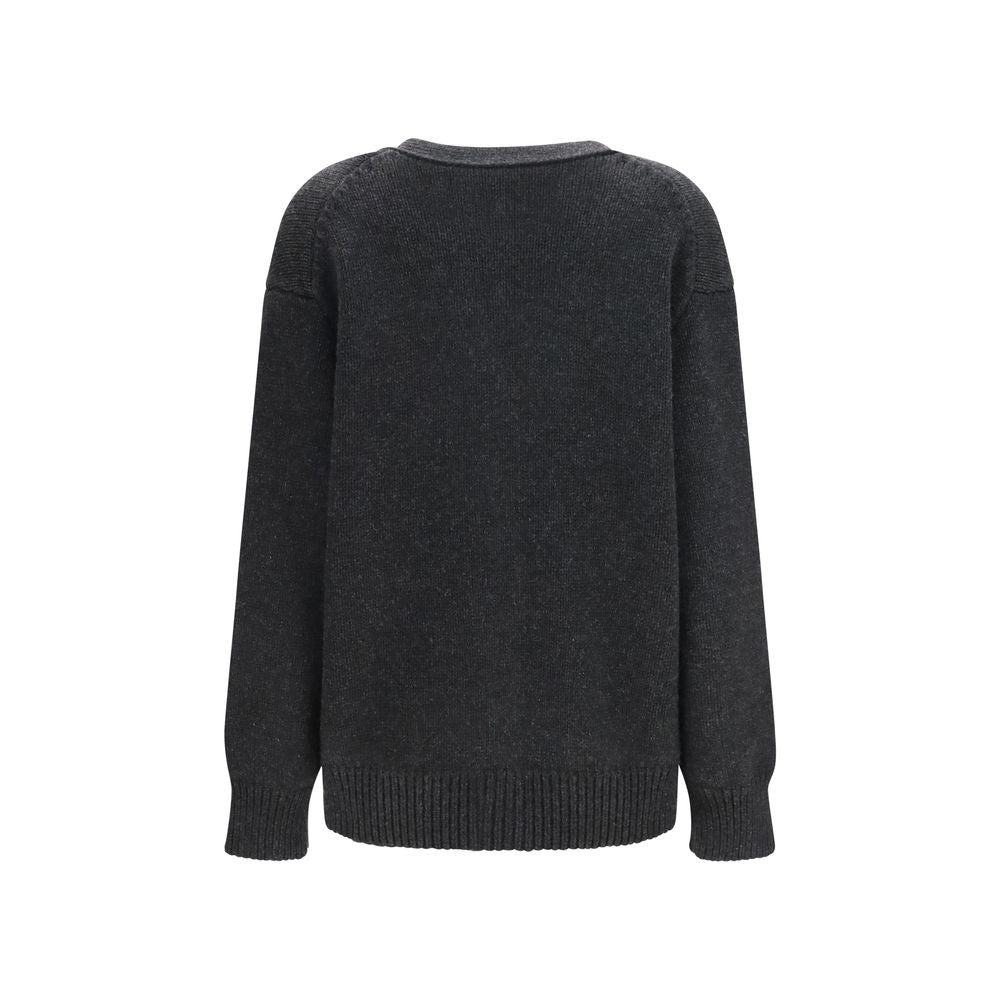Gray Cashmere Cardigan
