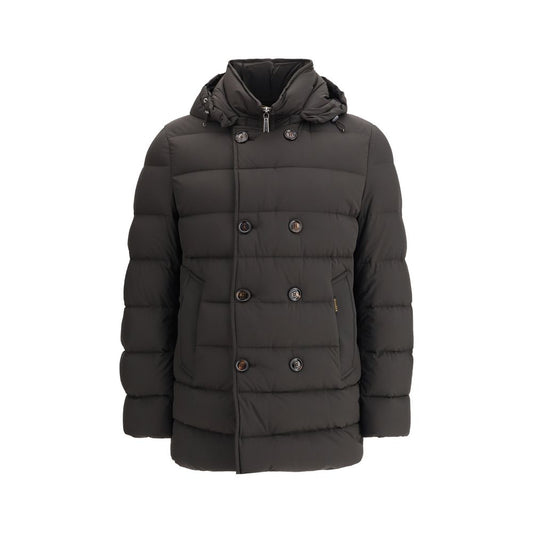 Black Polyamide Full-Length Jacket