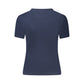 Blue Cotton Women's T-Shirt