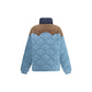Blue Polyamide Full-Length Jacket