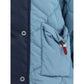 Blue Polyamide Full-Length Jacket