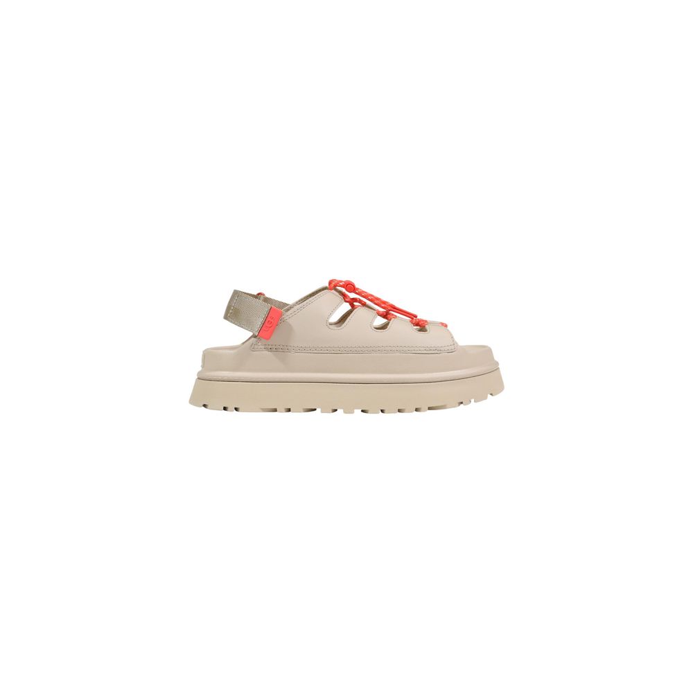 Beige Polyethylene Flat Sandals