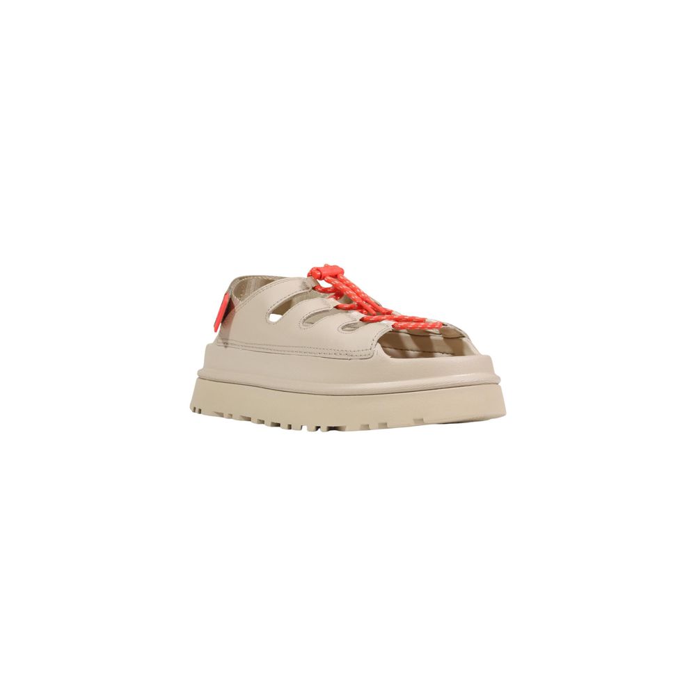 Beige Polyethylene Flat Sandals