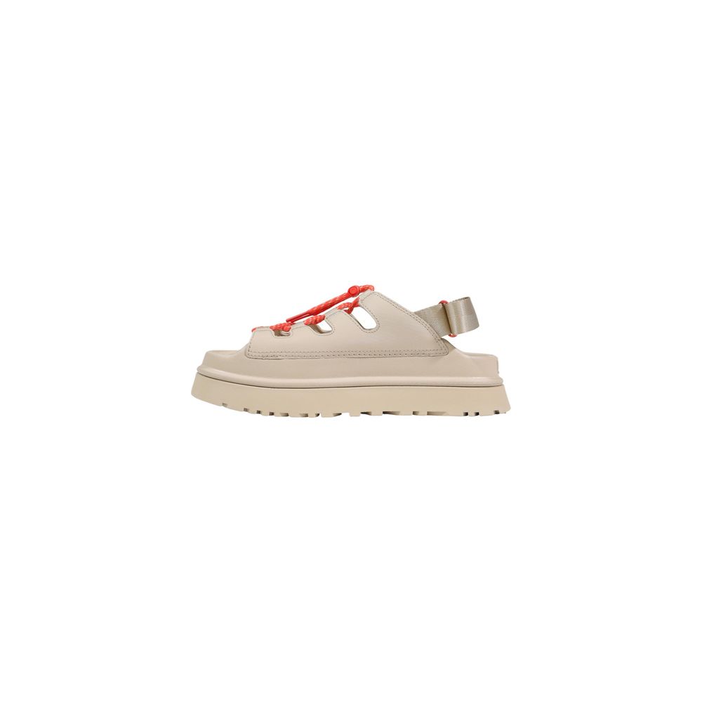 Beige Polyethylene Flat Sandals