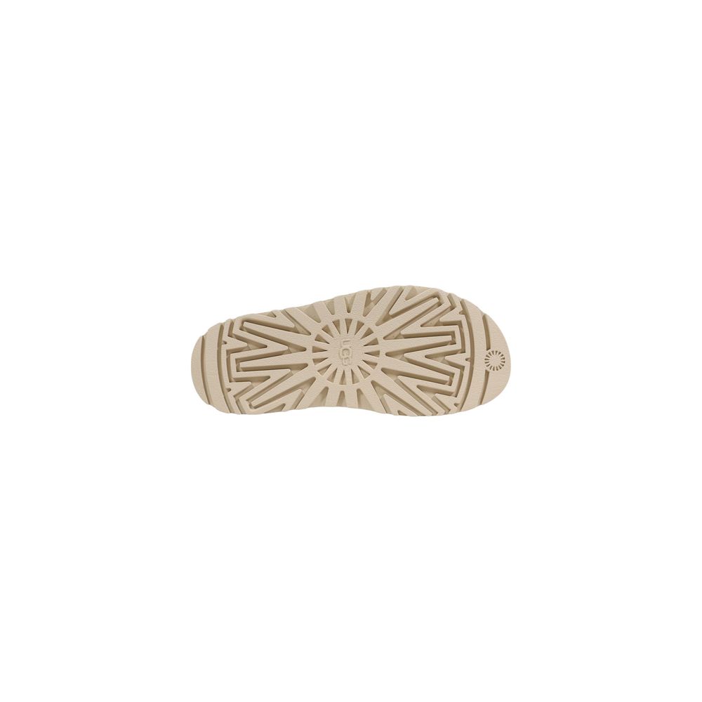 Beige Polyethylene Flat Sandals