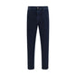 Blue Cotton Tapered Jeans