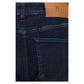 Blue Cotton Tapered Jeans