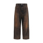 Brown Cotton Jeans Denim