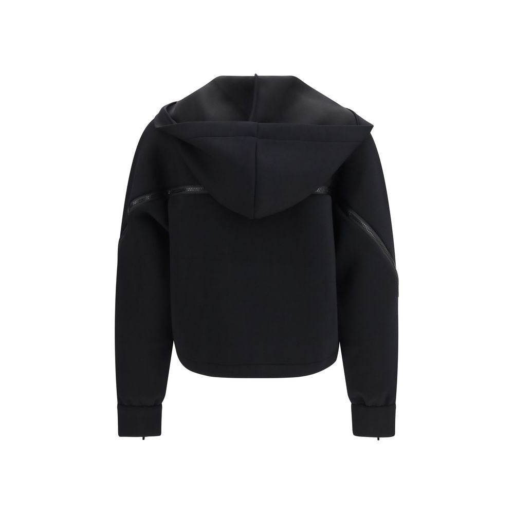 Black Polyester Sweatshirt