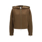 Brown Polyester Hoodie