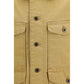 Beige Cotton Full-Length Jacket