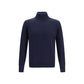 Blue Cashmere Turtleneck