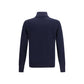 Blue Cashmere Turtleneck