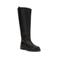 Black Calf Leather Bos Taurus Flat Boots