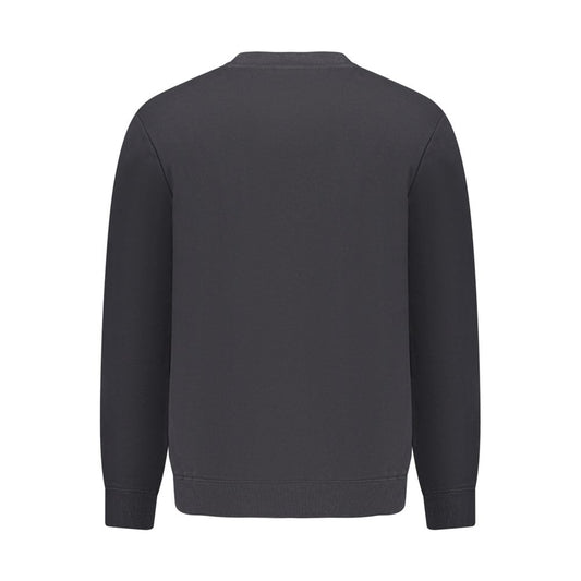 Black Cotton Men's Sweatshirt
