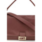 Bordeaux Calf Leather Bos Taurus Shoulder Bag