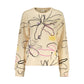 Pink Cotton Women Sweatshirt