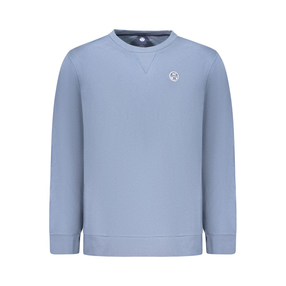 Blue Cotton Men's Sweatshirt