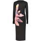 Black Polyester Women's Dress
