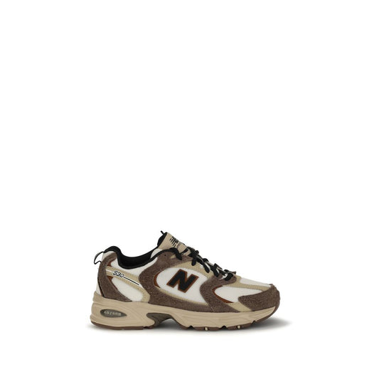 Brown Polyamide Athletic Sneakers