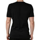 Black Sacred Heart Cotton Crew Neck T-shirt