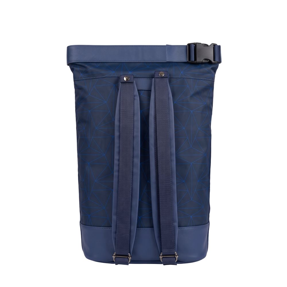 Blue Polyurethane Men's Backpack