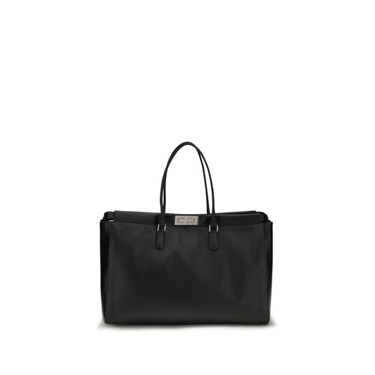 Black Calf Leather Bos Taurus Handbag