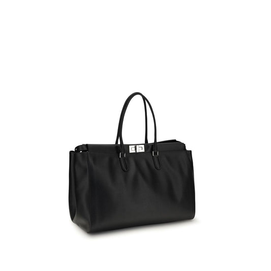 Black Calf Leather Bos Taurus Handbag