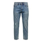 Blue Cotton Slim Fit Jeans