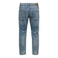 Blue Cotton Slim Fit Jeans