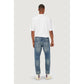 Blue Cotton Slim Fit Jeans