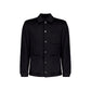 Black Wool Full-Length Jacket