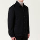 Black Wool Full-Length Jacket