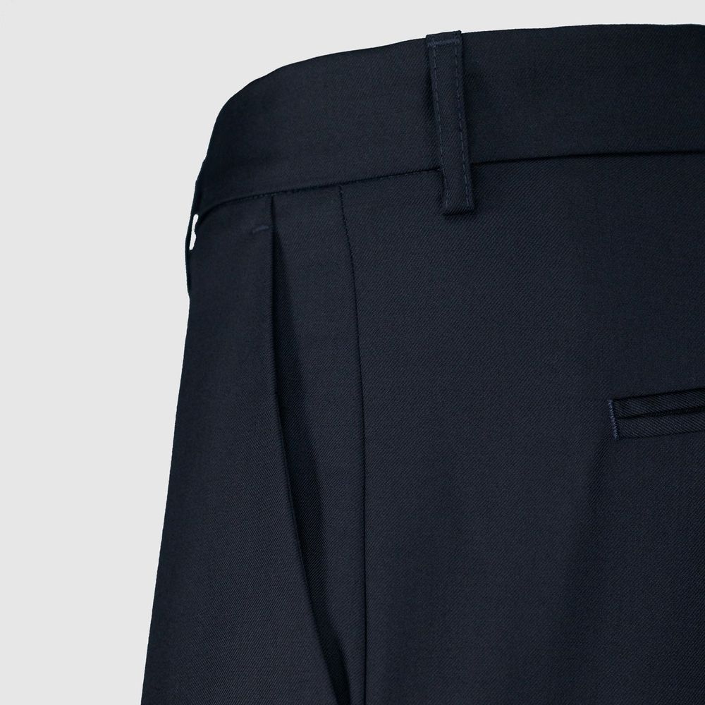 Blue Wool Dress Pants