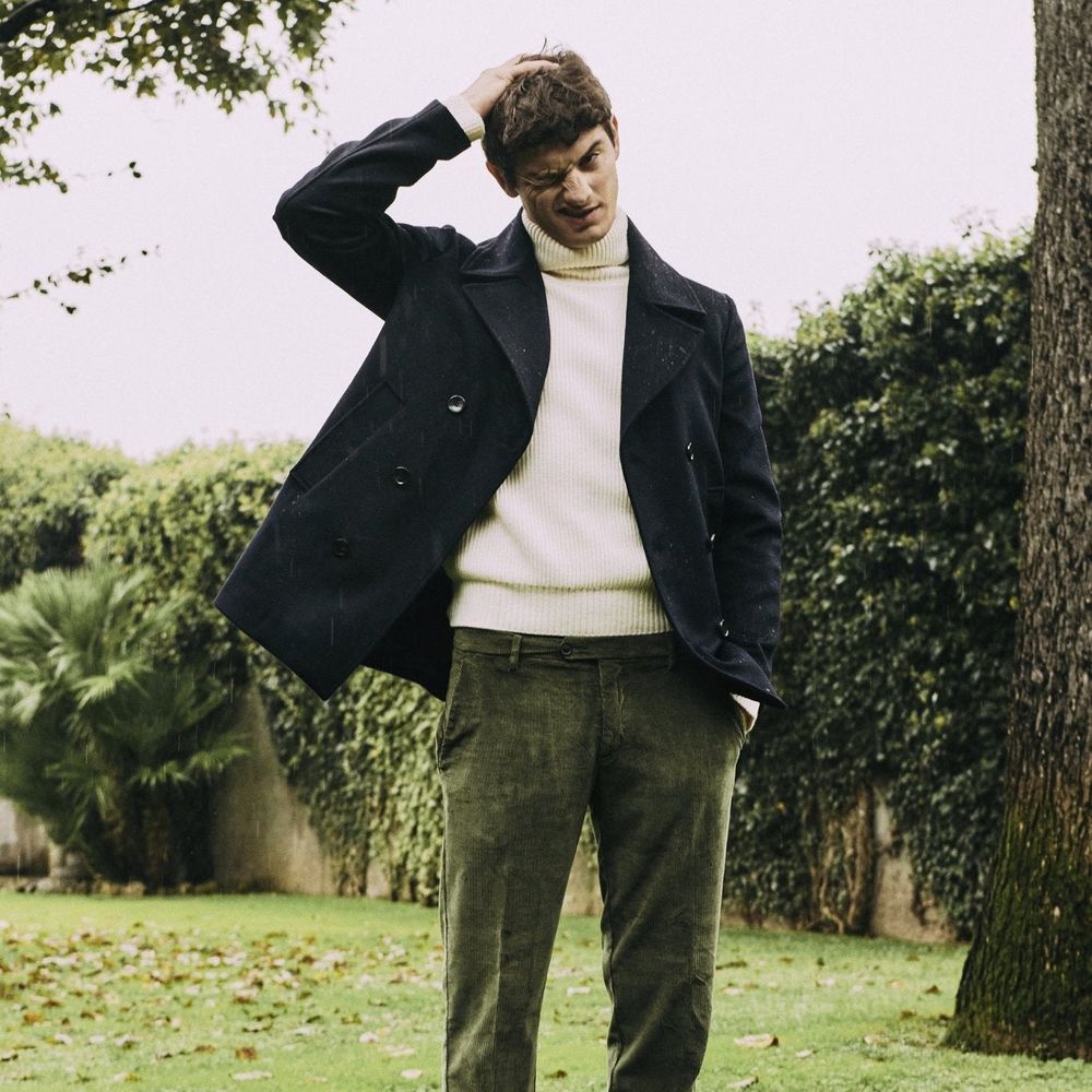 Blue Wool Coat