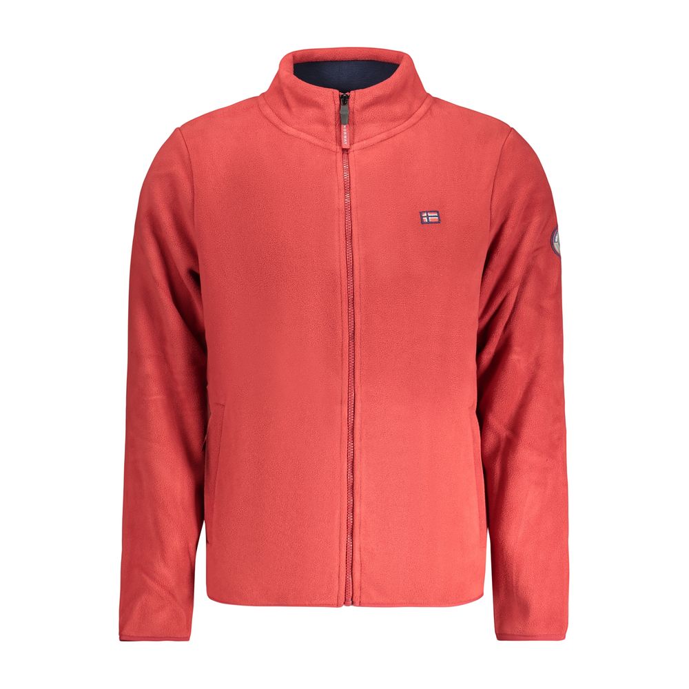 Rosso Poliestere Uomo Felpa