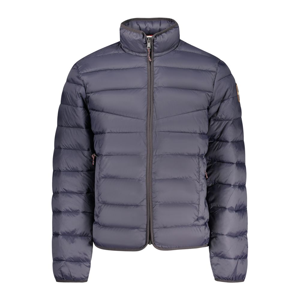 Blue Polyamide Men's Jacket