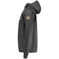 Black Polyester Shell Jacket