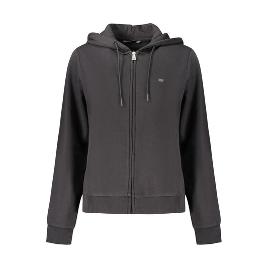 Black Cotton Women's Sweatshirt